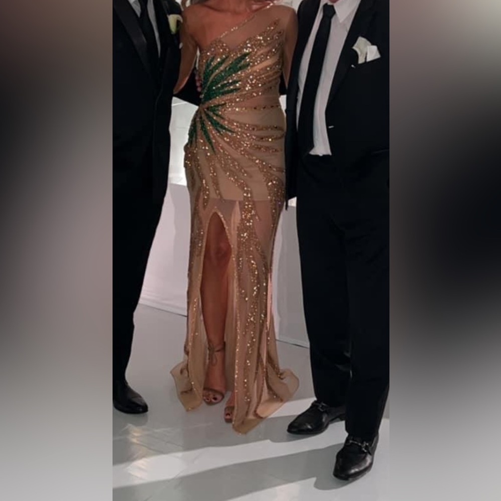 Elegant Gold Maxi Dress